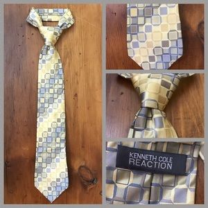 ✨3/$12✨ Men’s Kenneth Cole Reaction Yellow & Grey Tie